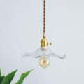 Hibiscus Glass Flower Ceiling Pendant Lighting Lobby