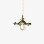 Hibiscus Glass Flower Ceiling Pendant Lighting Lobby