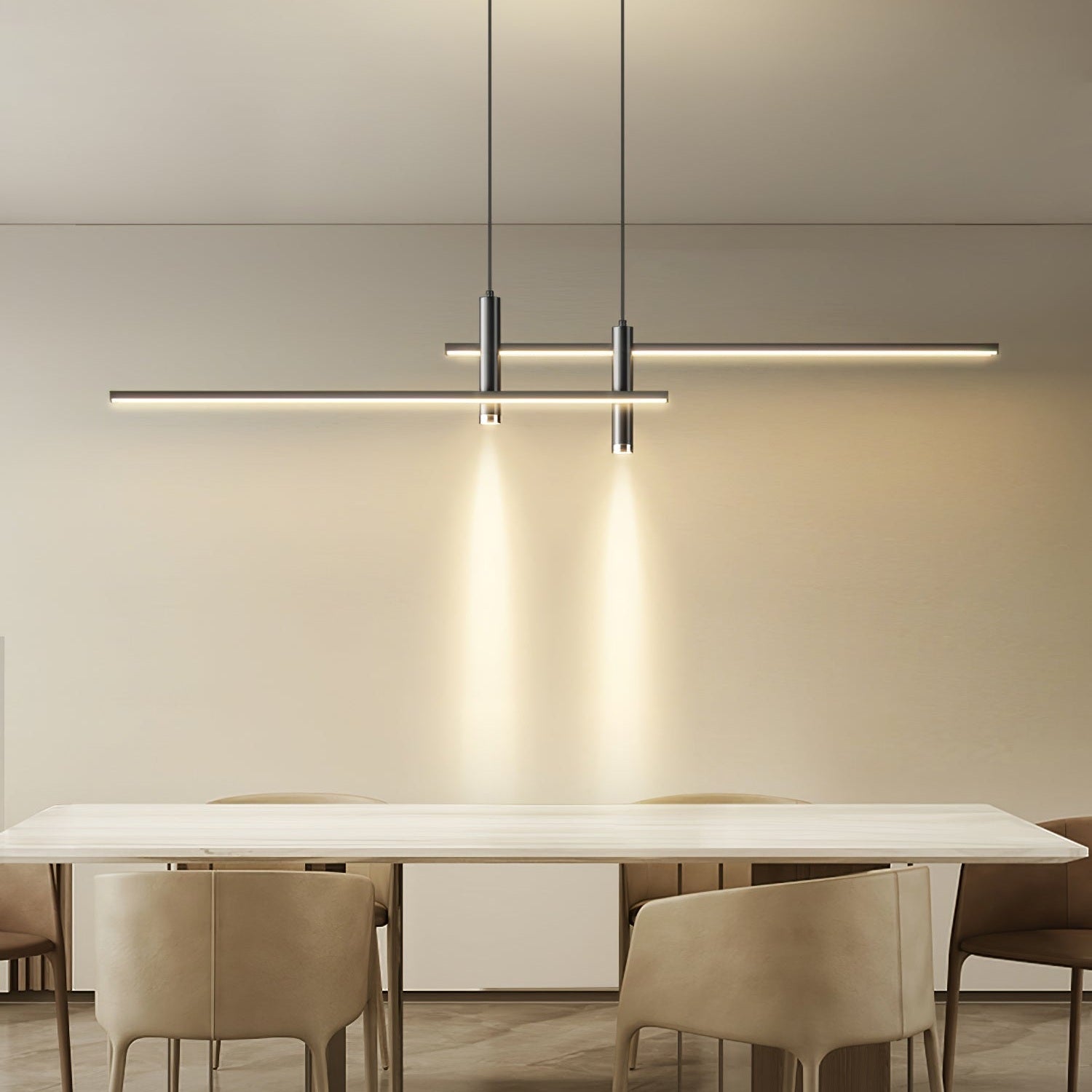Island Links Ceiling Suspension Lighting Lobby