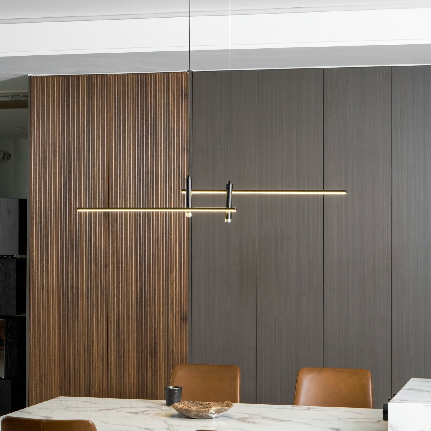 Island Links Ceiling Suspension Lighting Lobby