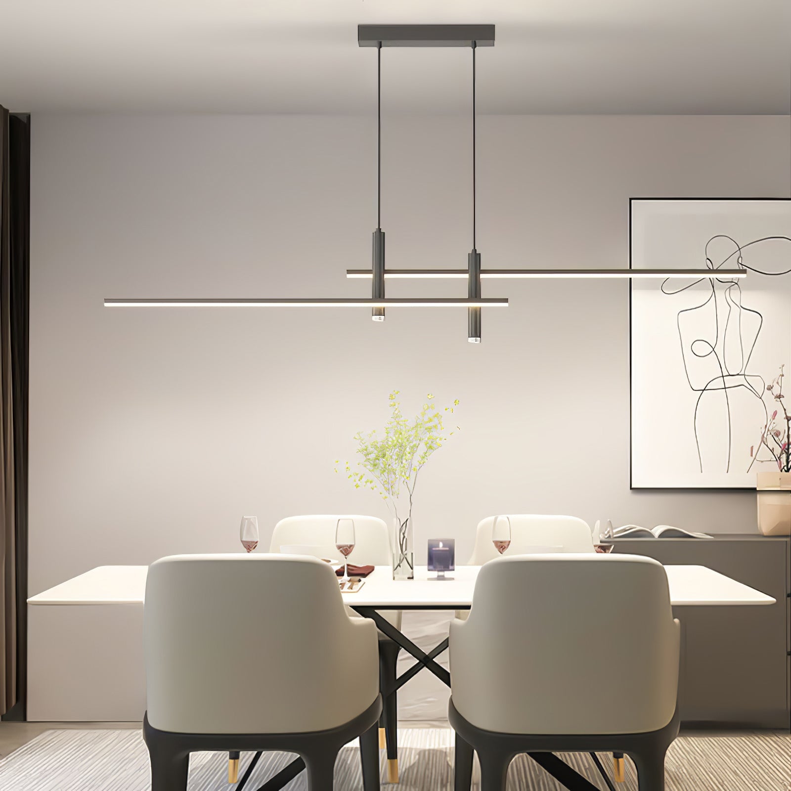 Island Links Ceiling Suspension Lighting Lobby