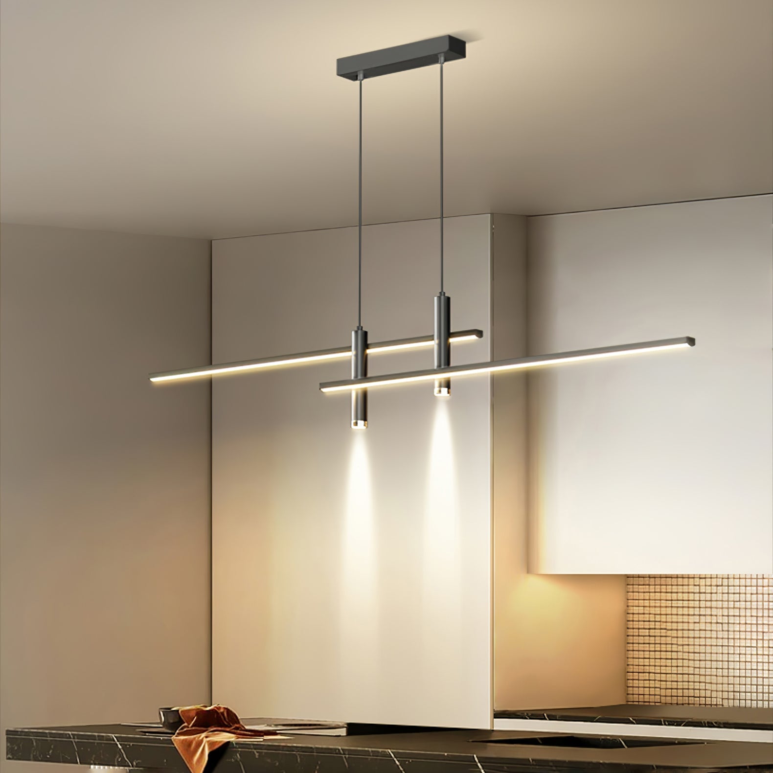 Island Links Ceiling Suspension Lighting Lobby