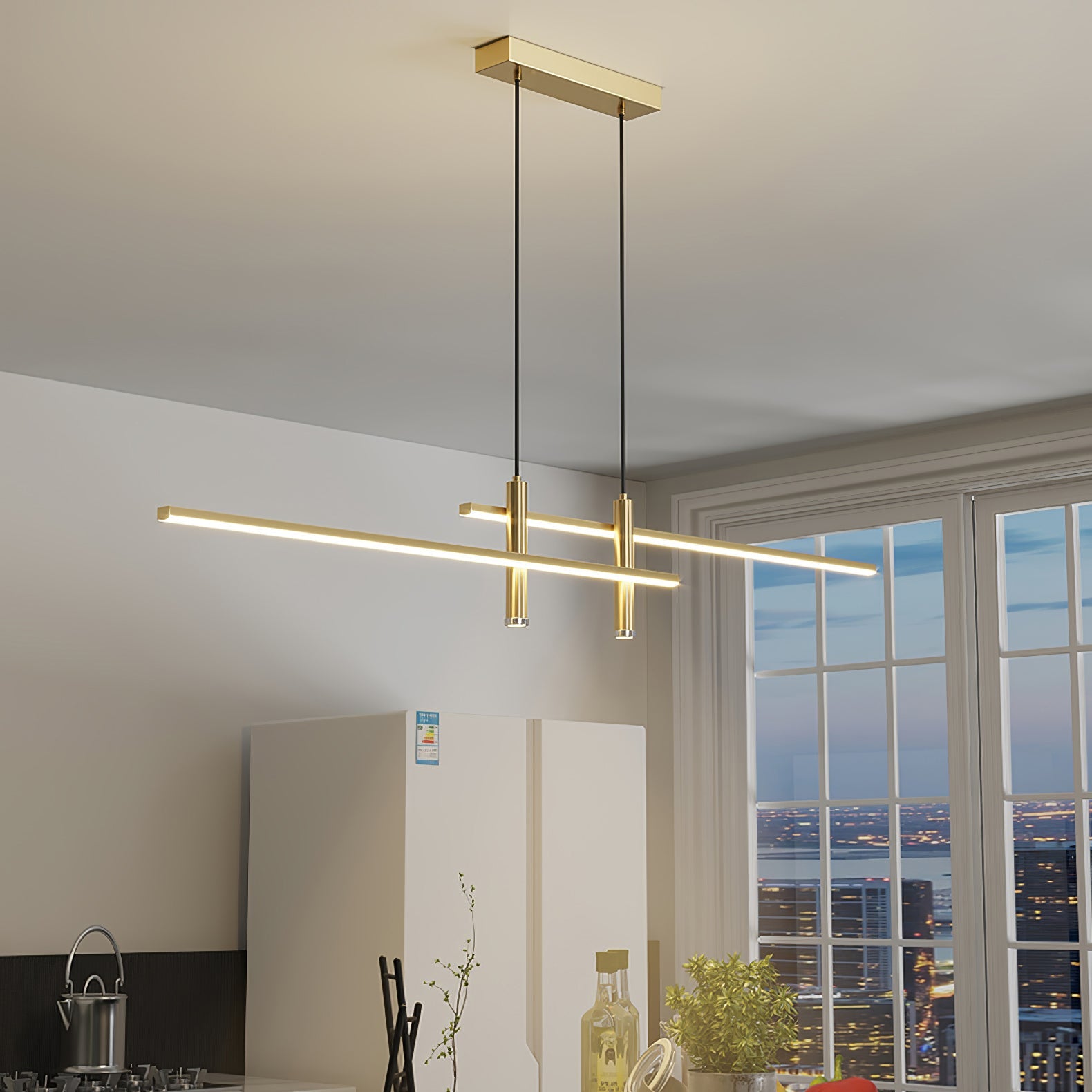 Island Links Ceiling Suspension Lighting Lobby