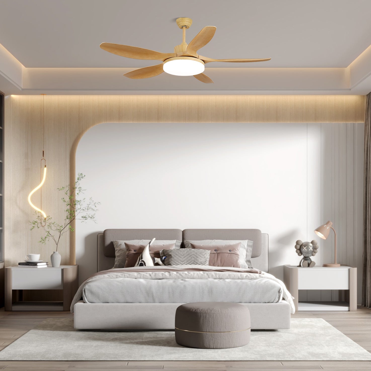 Keltis 48"/52" Ceiling Suspension Light Fan Lighting Lobby