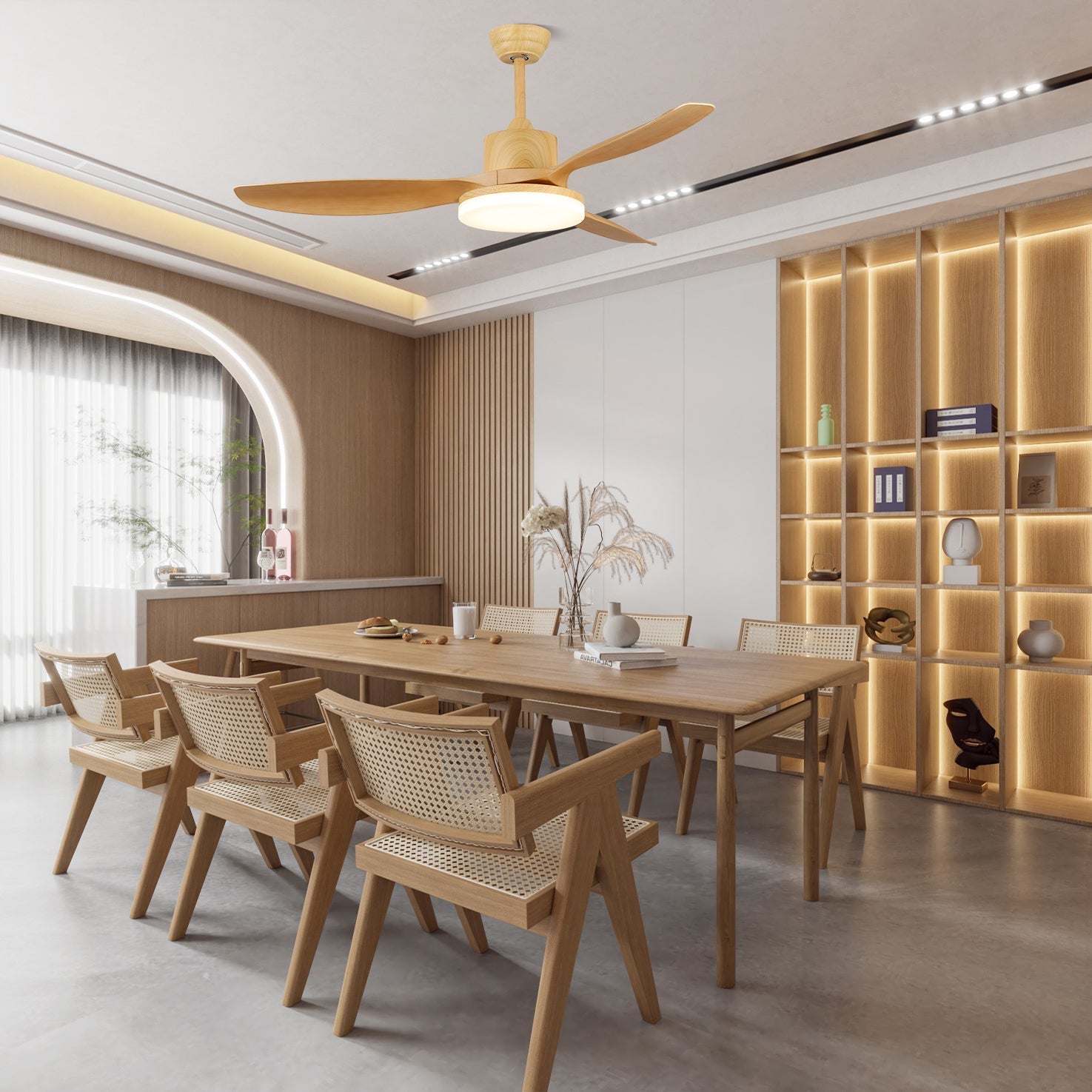 Keltis 48"/52" Ceiling Suspension Light Fan Lighting Lobby