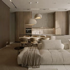 Khmara Raw Mix Ceiling Suspension B Lighting Lobby