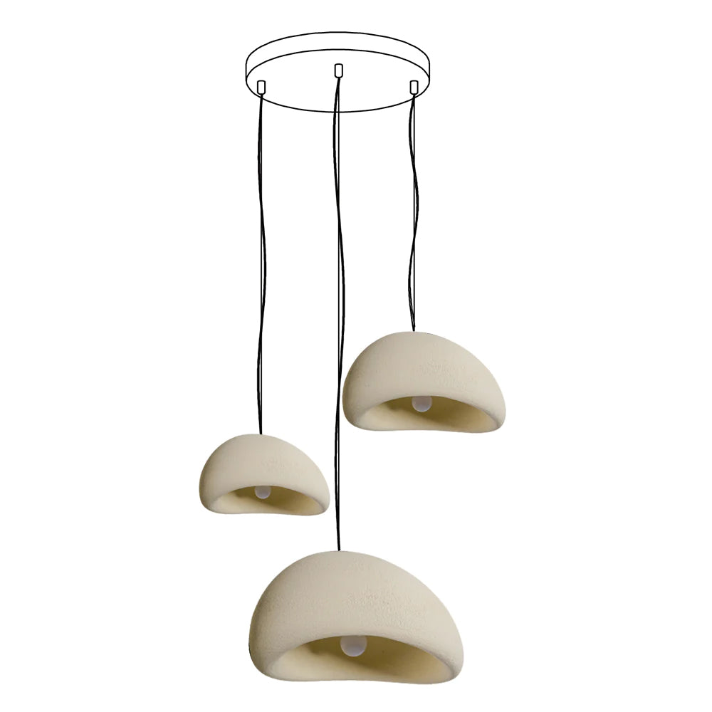 Khmara Raw Mix Ceiling Suspension B Lighting Lobby