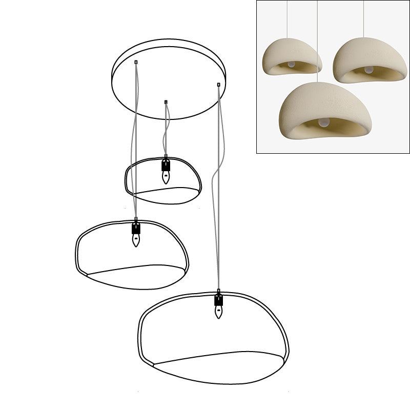 Khmara Raw Mix Ceiling Suspension B Lighting Lobby