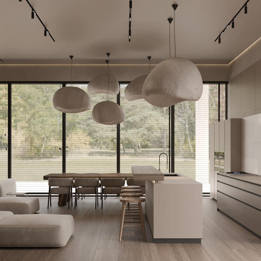 Khmara Raw Mix Ceiling Suspension B Lighting Lobby