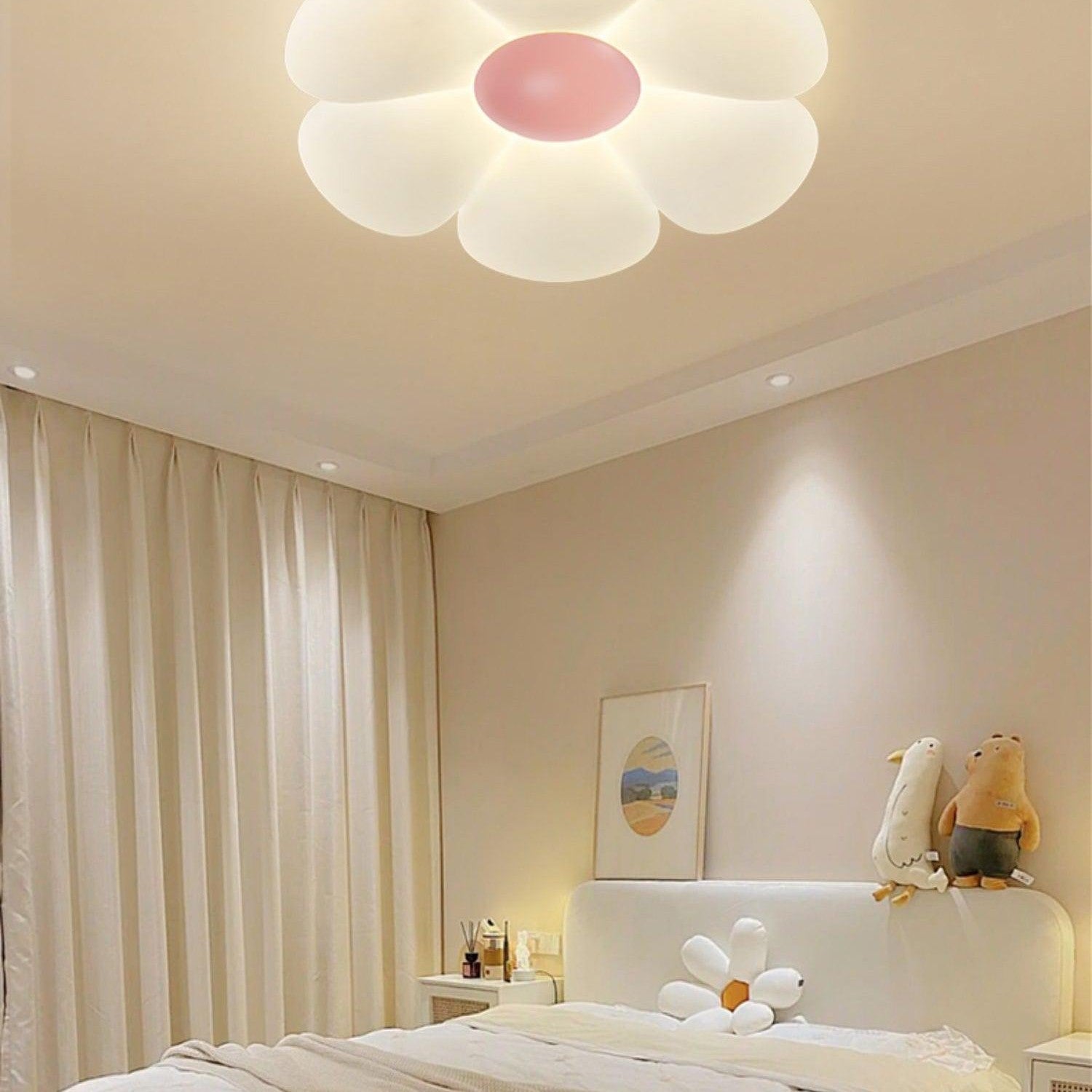 Kids Room Ceiling Light with Six-Leaf Design Lighting Lobby