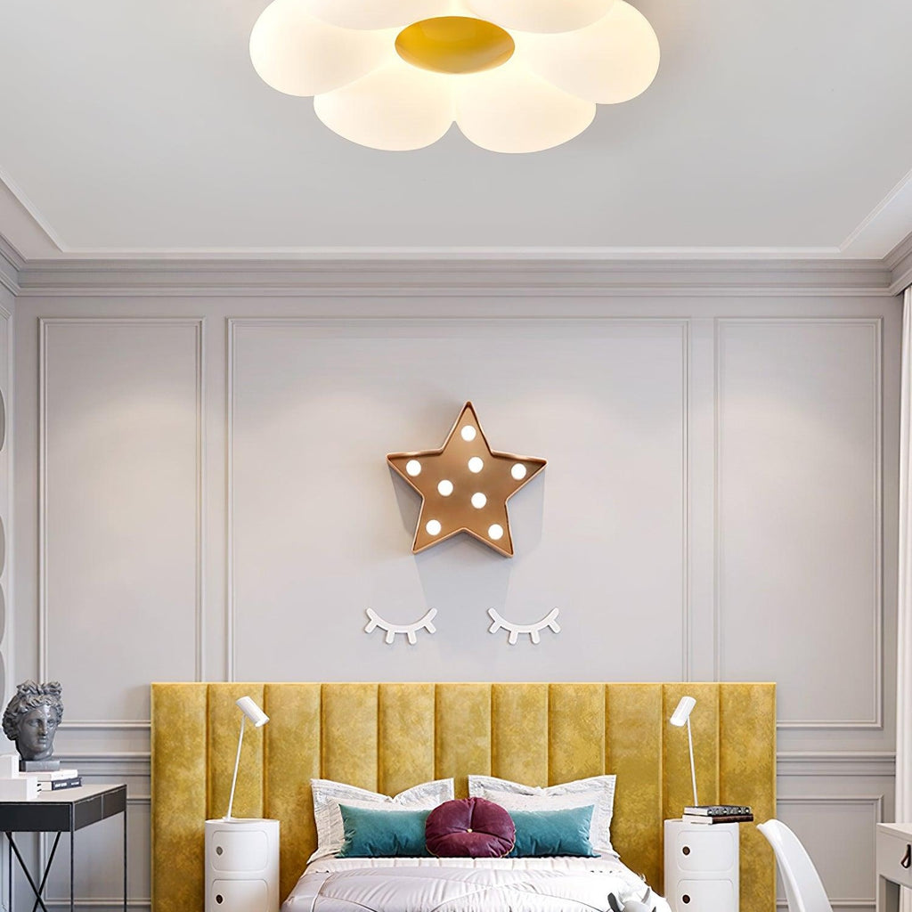 Kids Room Ceiling Light with Six-Leaf Design Lighting Lobby