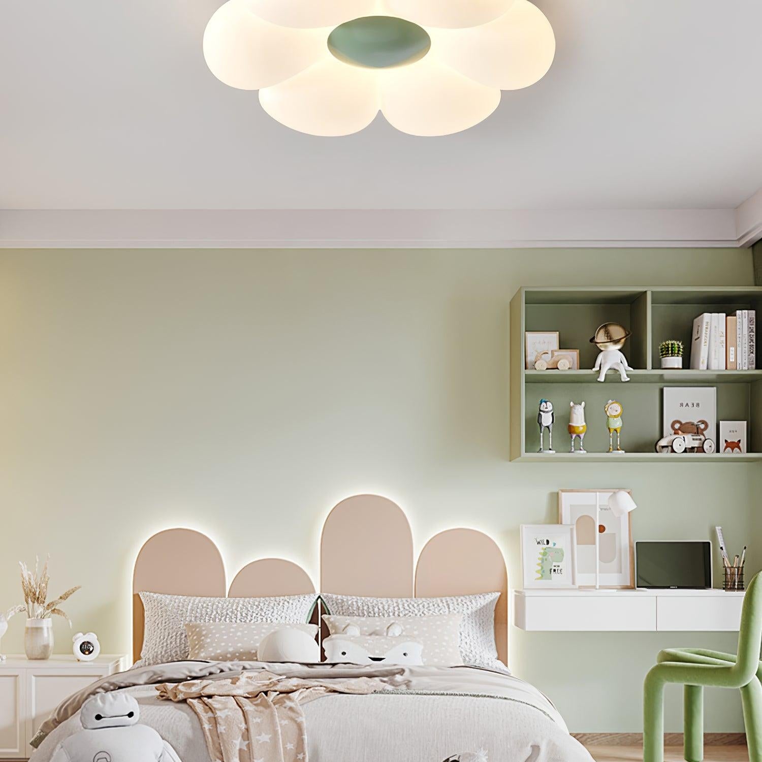 Kids Room Ceiling Light with Six-Leaf Design Lighting Lobby