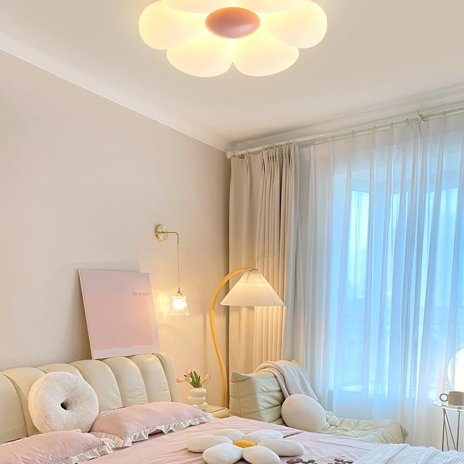 Kids Room Ceiling Light with Six-Leaf Design Lighting Lobby