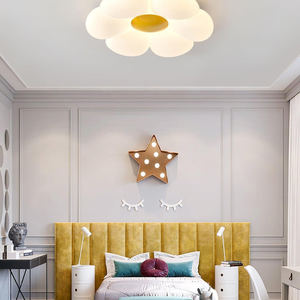 Kids Room Ceiling Light with Six-Leaf Design Lighting Lobby
