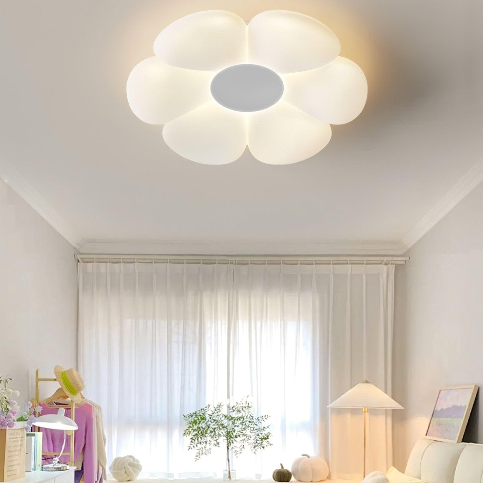 Kids Room Ceiling Light with Six-Leaf Design Lighting Lobby