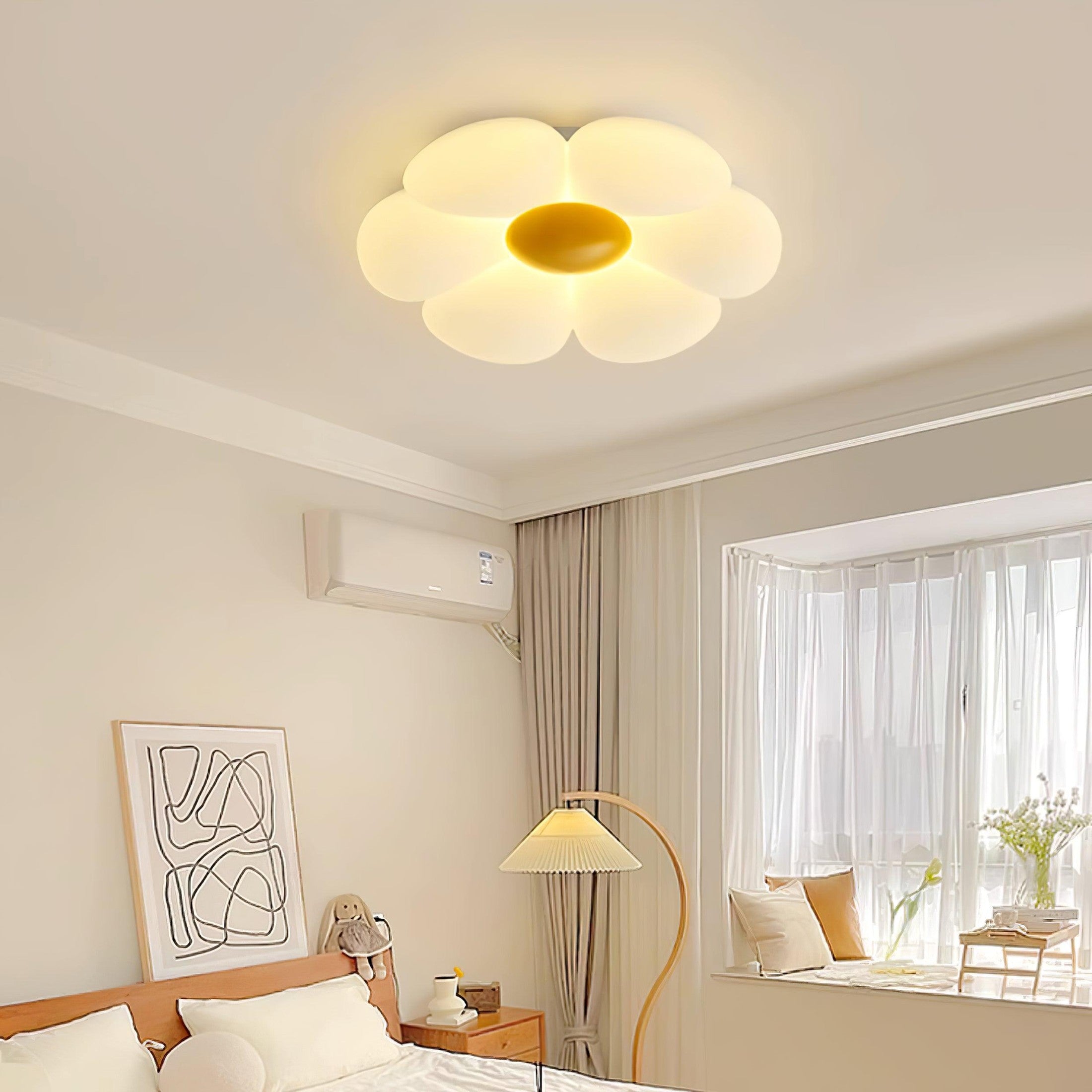 Kids Room Ceiling Light with Six-Leaf Design Lighting Lobby