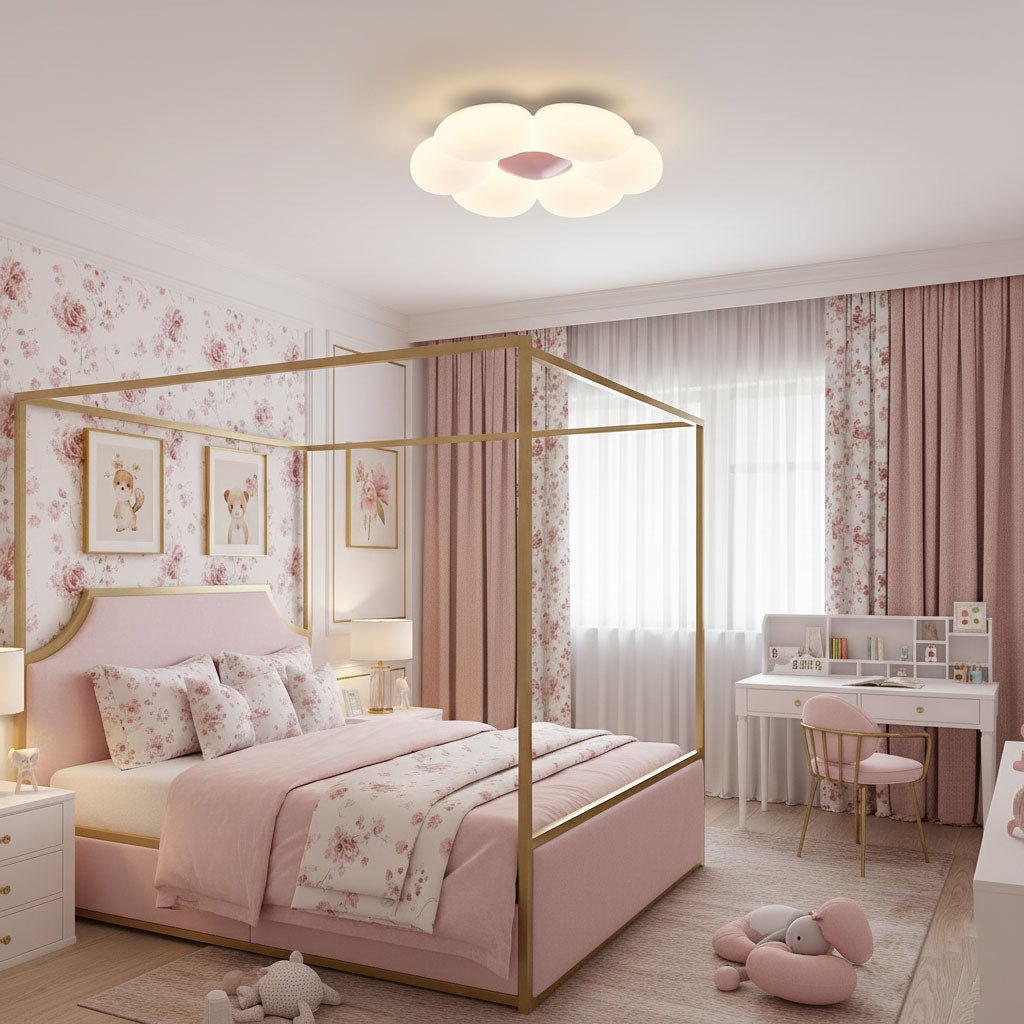 Kids Room Ceiling Light with Six-Leaf Design Lighting Lobby