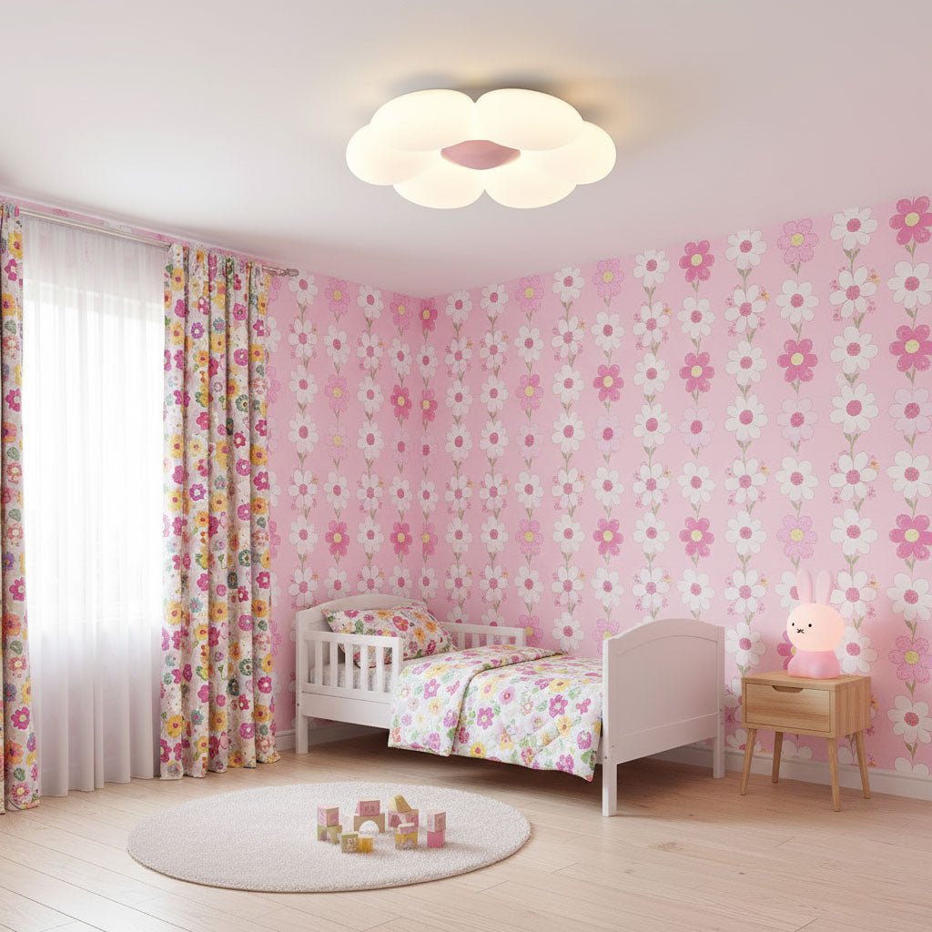 Kids Room Ceiling Light with Six-Leaf Design Lighting Lobby