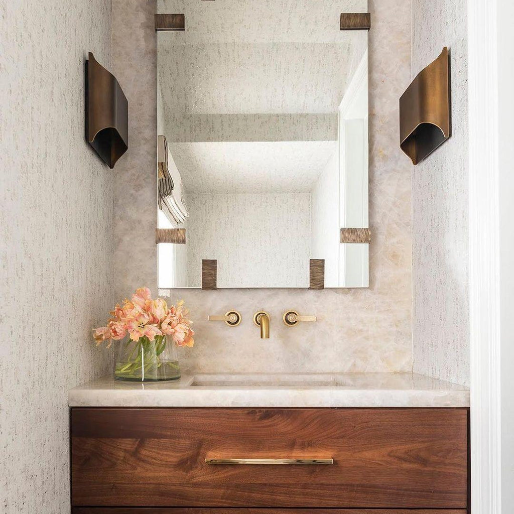 Leclerc Brass Sconce Fixture Lighting Lobby