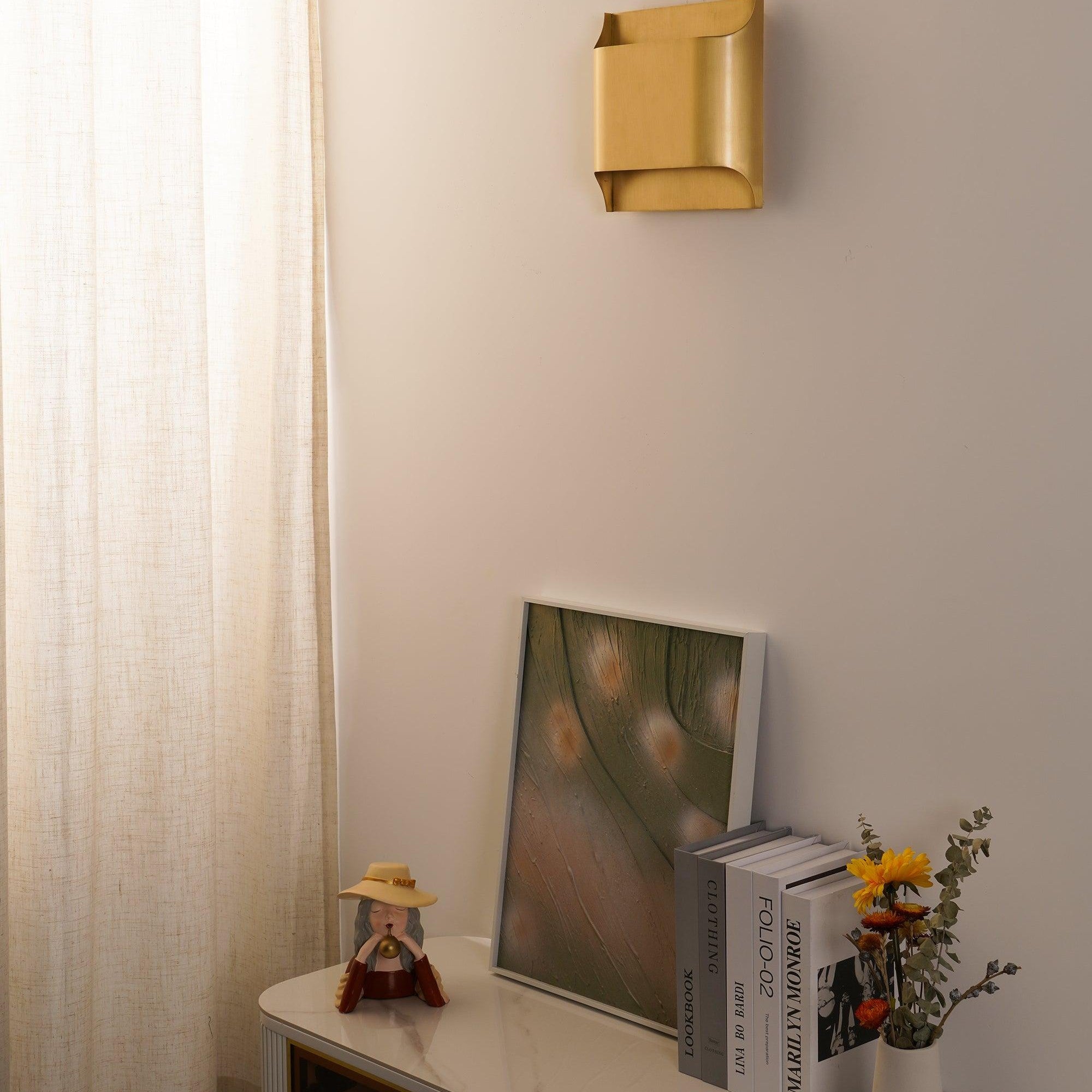 Leclerc Brass Sconce Fixture Lighting Lobby