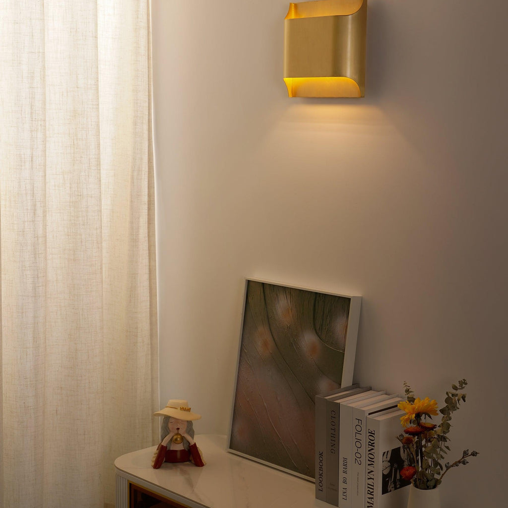 Leclerc Brass Sconce Fixture Lighting Lobby