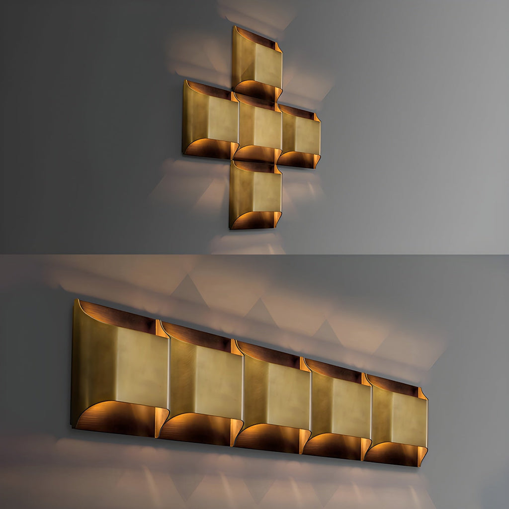 Leclerc Brass Sconce Fixture Lighting Lobby