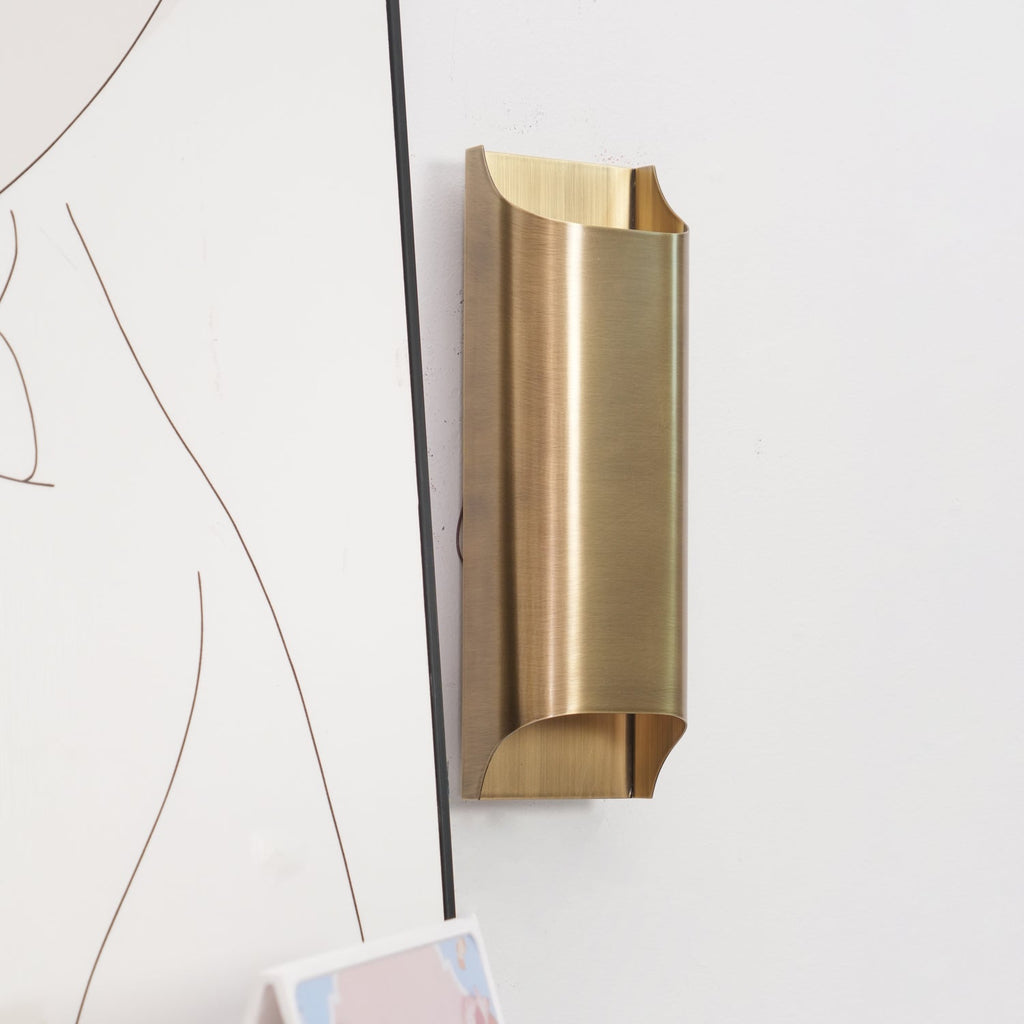 Leclerc Brass Sconce Fixture Lighting Lobby