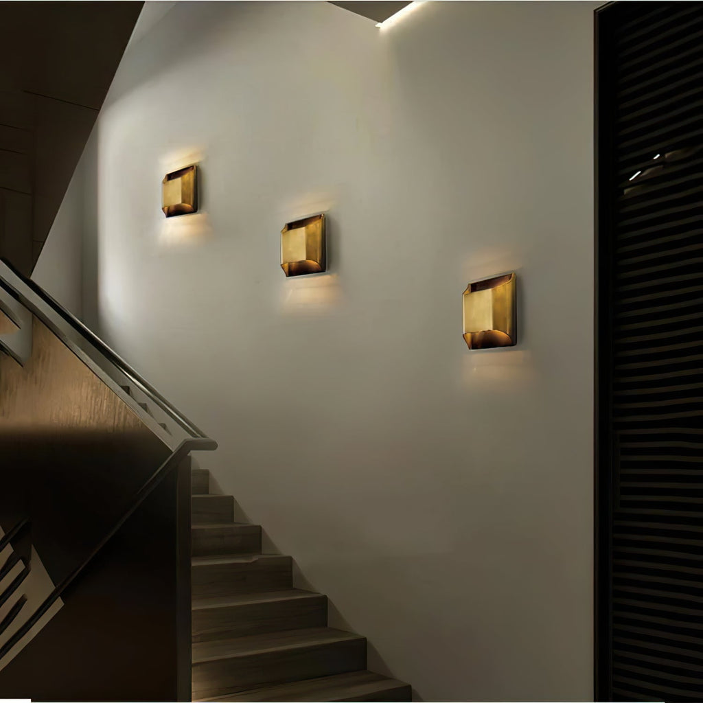 Leclerc Brass Sconce Fixture Lighting Lobby