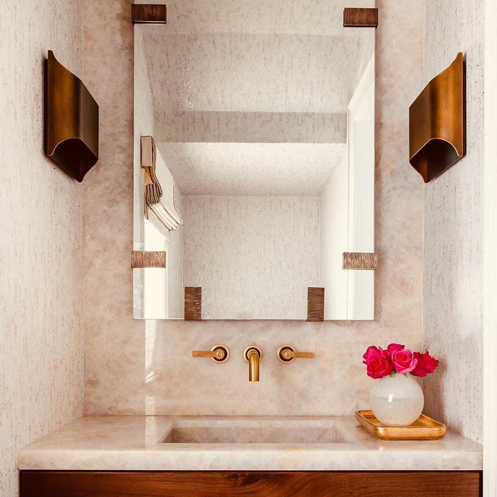 Leclerc Brass Sconce Fixture Lighting Lobby