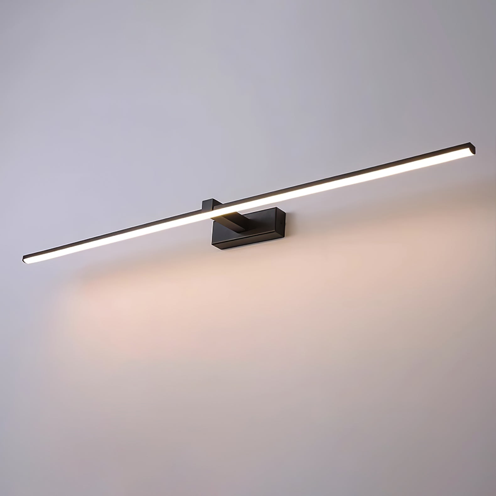 Linear Metal Wall Mirror Light Lighting Lobby