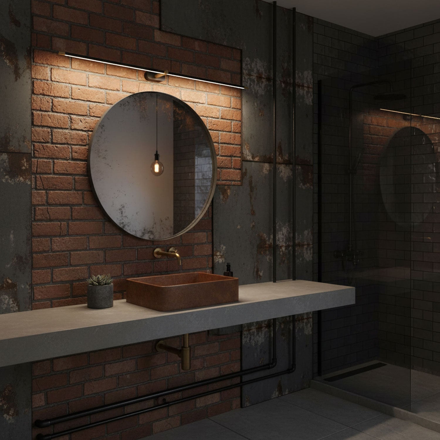 Linear Minimalist Wall Light Lighting Lobby