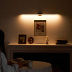 Linear Minimalist Wall Light with Rechargeable Feature Lighting Lobby