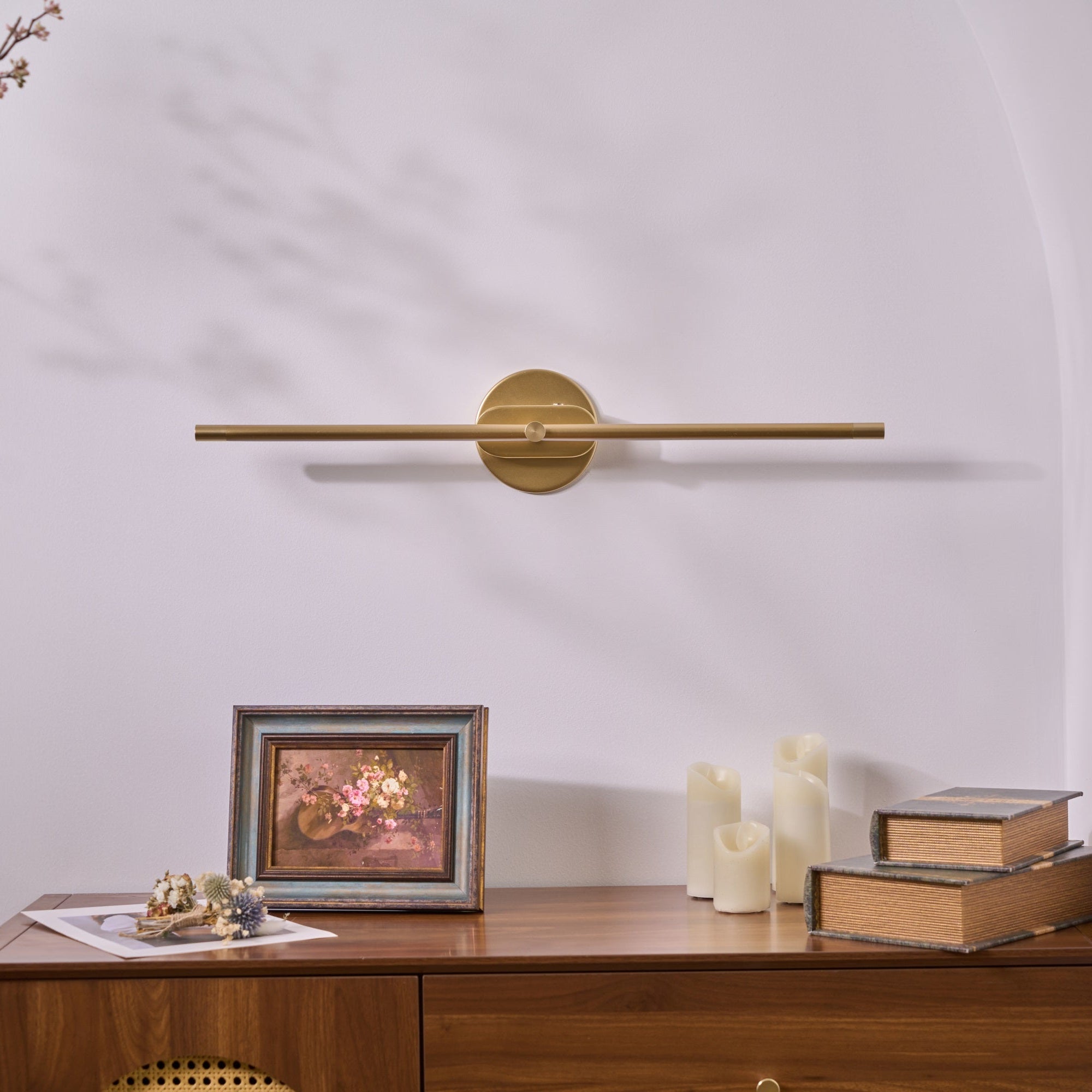 Linear Minimalist Wall Light with Rechargeable Feature Lighting Lobby
