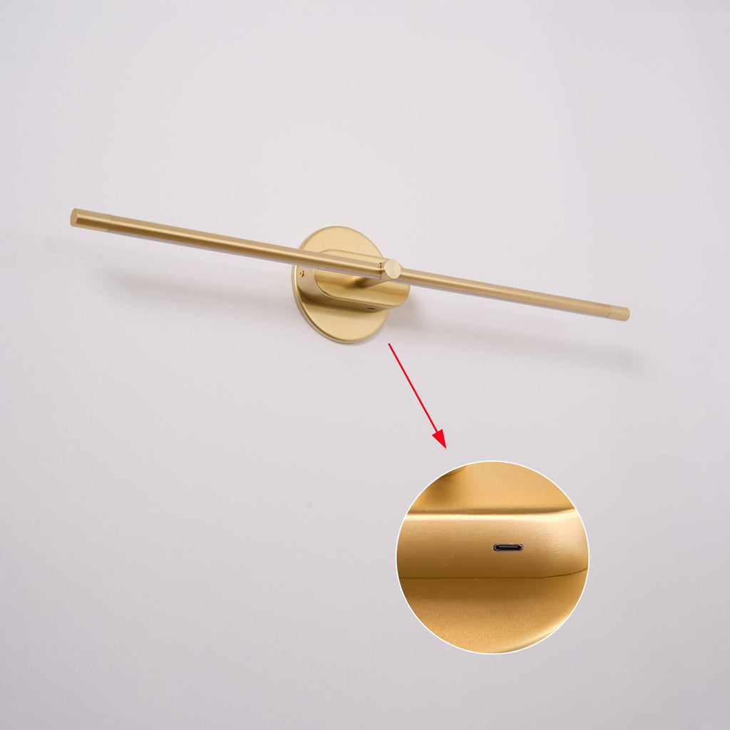Linear Minimalist Wall Light with Rechargeable Feature Lighting Lobby