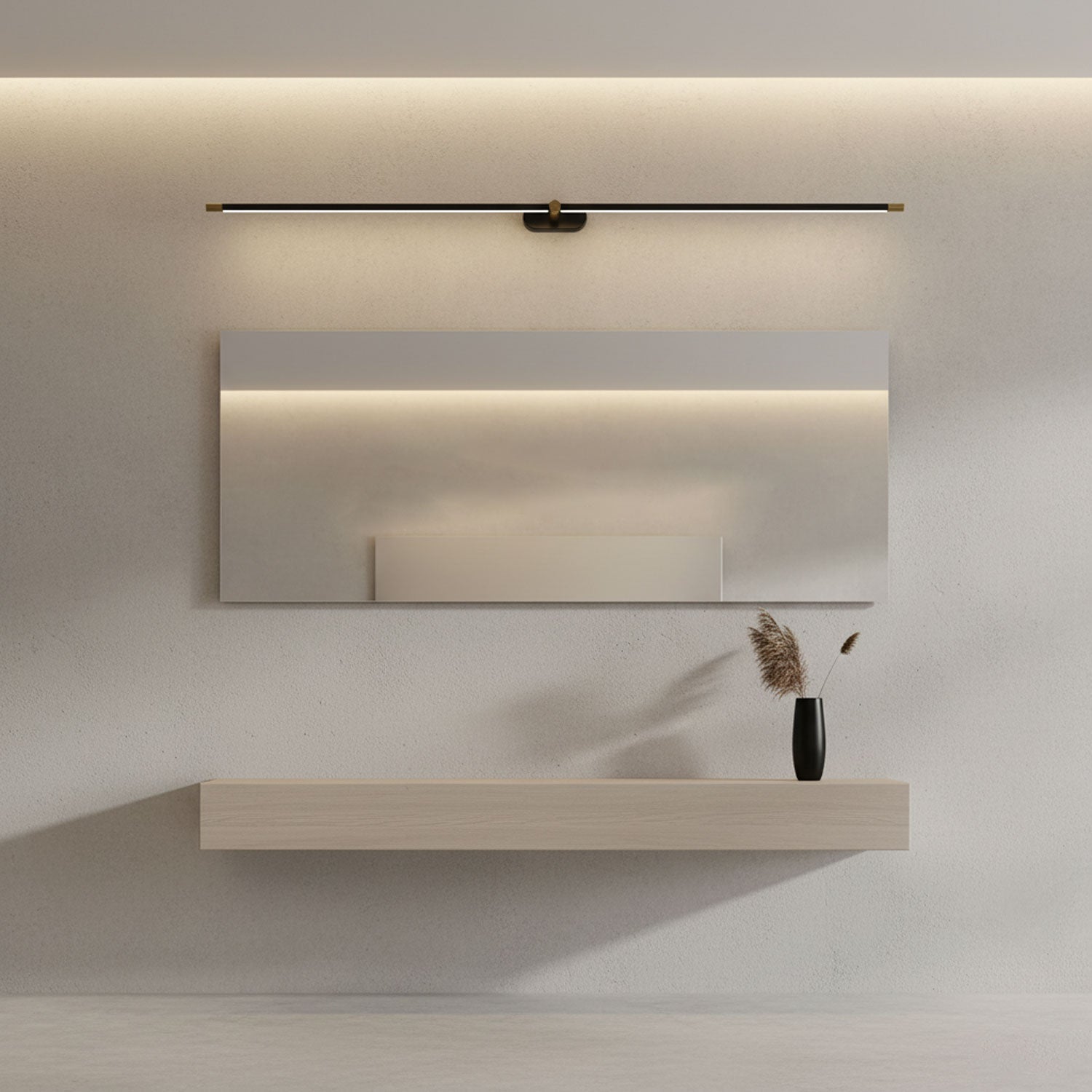 Linear Minimalist Wall Light with Rechargeable Feature Lighting Lobby