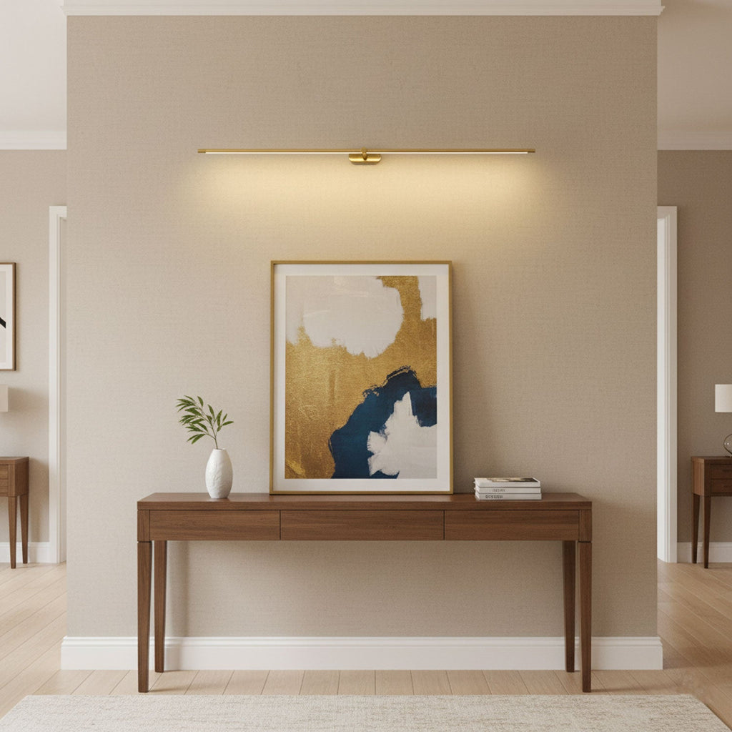 Linear Minimalist Wall Light with Rechargeable Feature Lighting Lobby