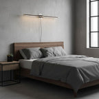 Linear Minimalist Wall-Mounted Plug-in Light Fixture Lighting Lobby