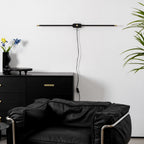Linear Minimalist Wall-Mounted Plug-in Light Fixture Lighting Lobby