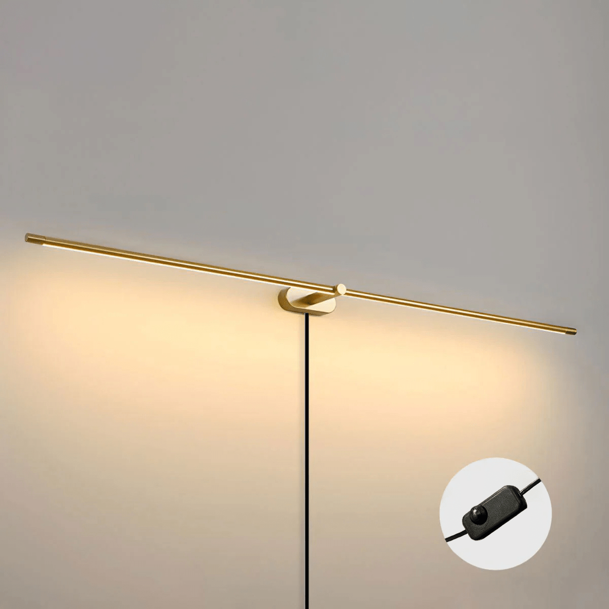 Linear Minimalist Wall-Mounted Plug-in Light Fixture Lighting Lobby
