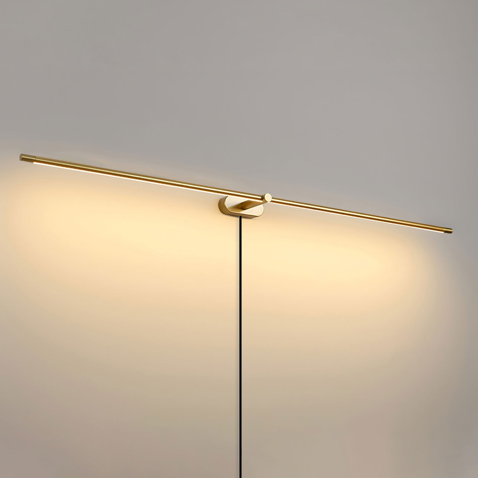 Linear Minimalist Wall-Mounted Plug-in Light Fixture Lighting Lobby