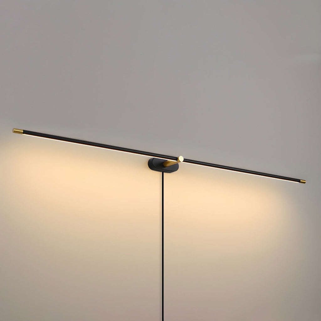 Linear Minimalist Wall-Mounted Plug-in Light Fixture Lighting Lobby