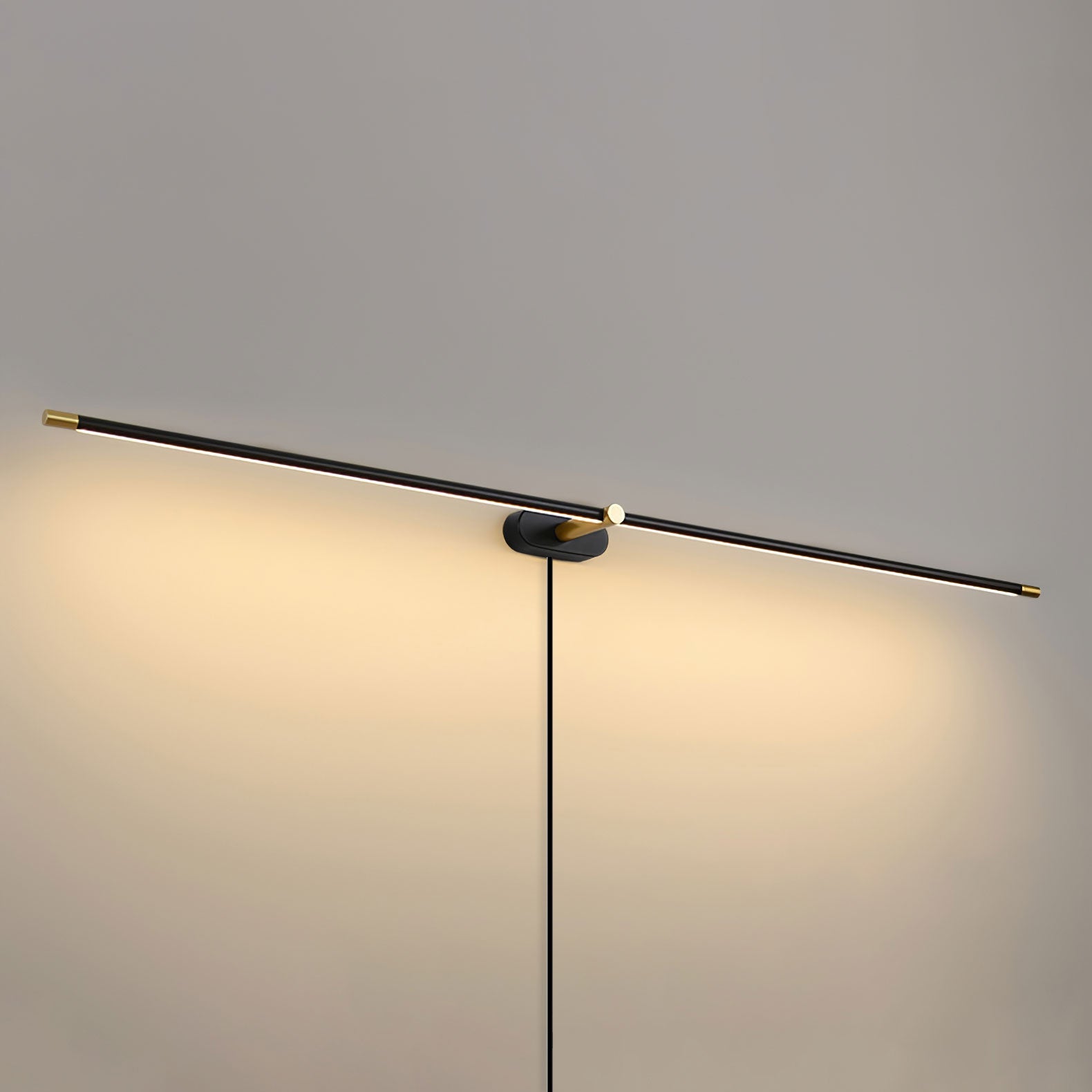 Linear Minimalist Wall-Mounted Plug-in Light Fixture Lighting Lobby