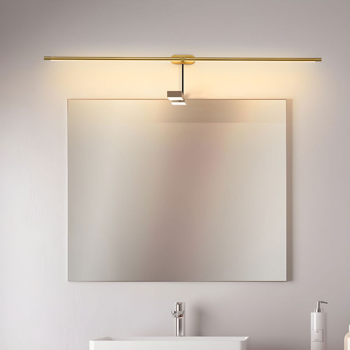 Linear Minimalist Wall-Mounted Plug-in Light Fixture Lighting Lobby