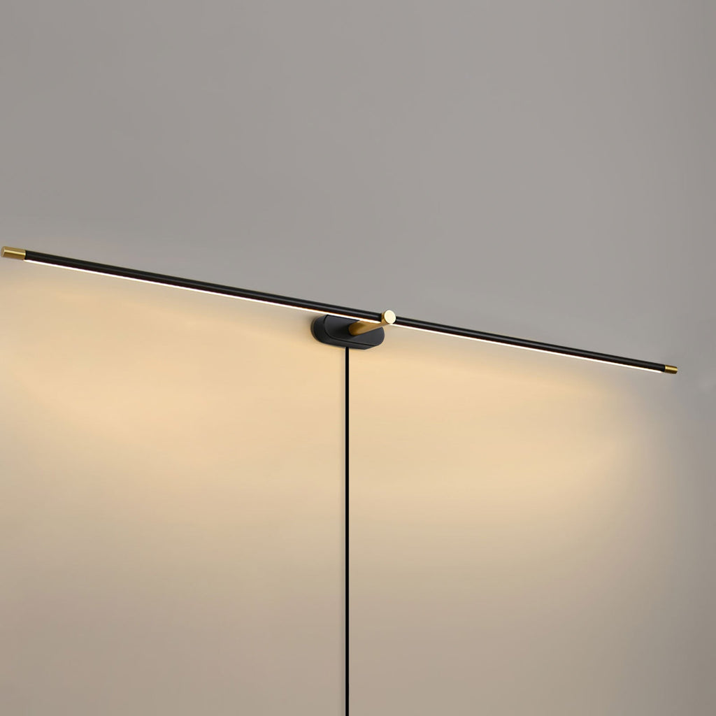 Linear Minimalist Wall-Mounted Plug-in Light Fixture Lighting Lobby