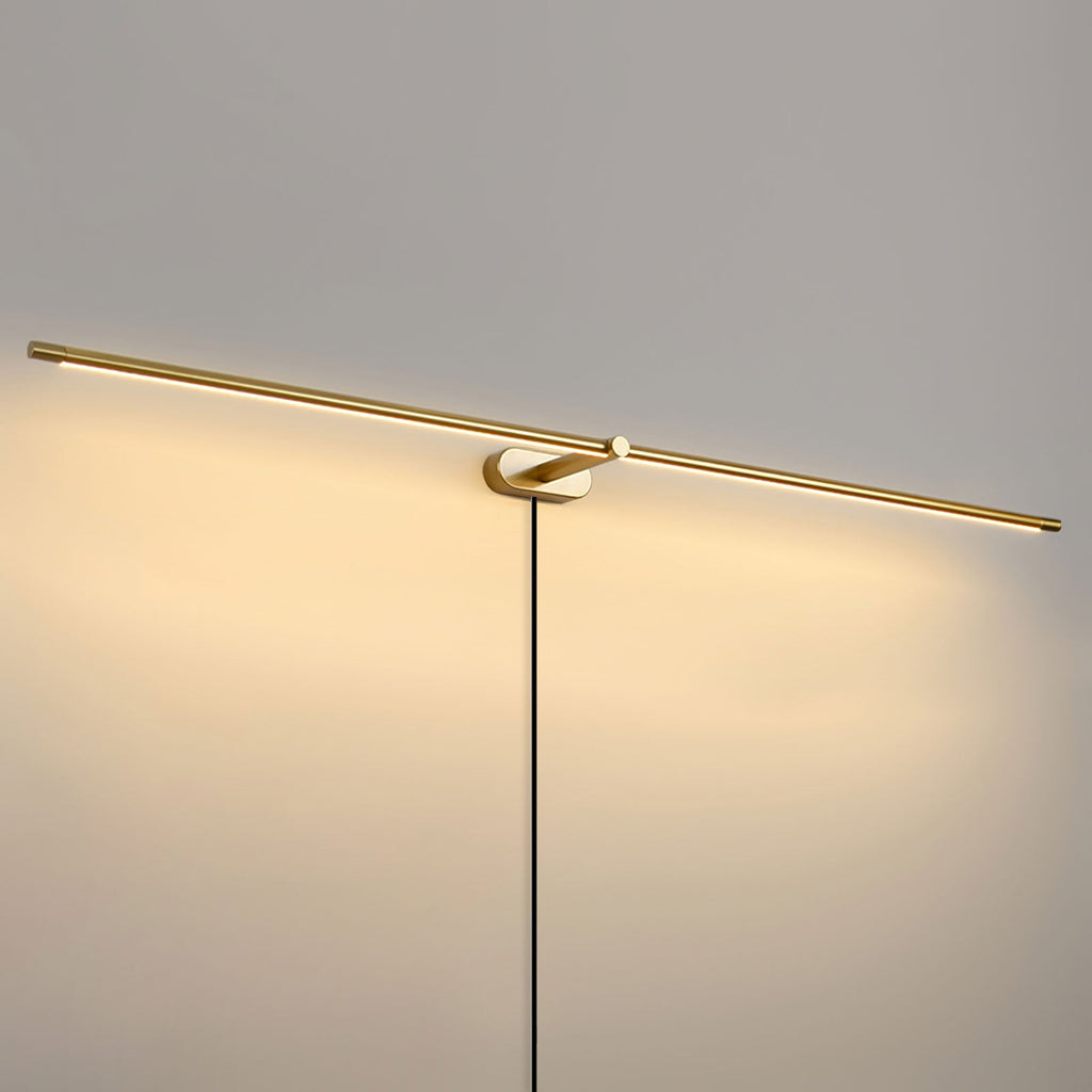 Linear Minimalist Wall-Mounted Plug-in Light Fixture Lighting Lobby
