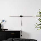 Linear Minimalist Wall-Mounted Plug-in Light Fixture Lighting Lobby