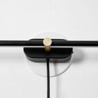 Linear Minimalist Wall-Mounted Plug-in Light Fixture Lighting Lobby