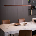 Linear Wooden Ceiling Suspension Light Lighting Lobby