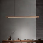 Linear Wooden Ceiling Suspension Light Lighting Lobby