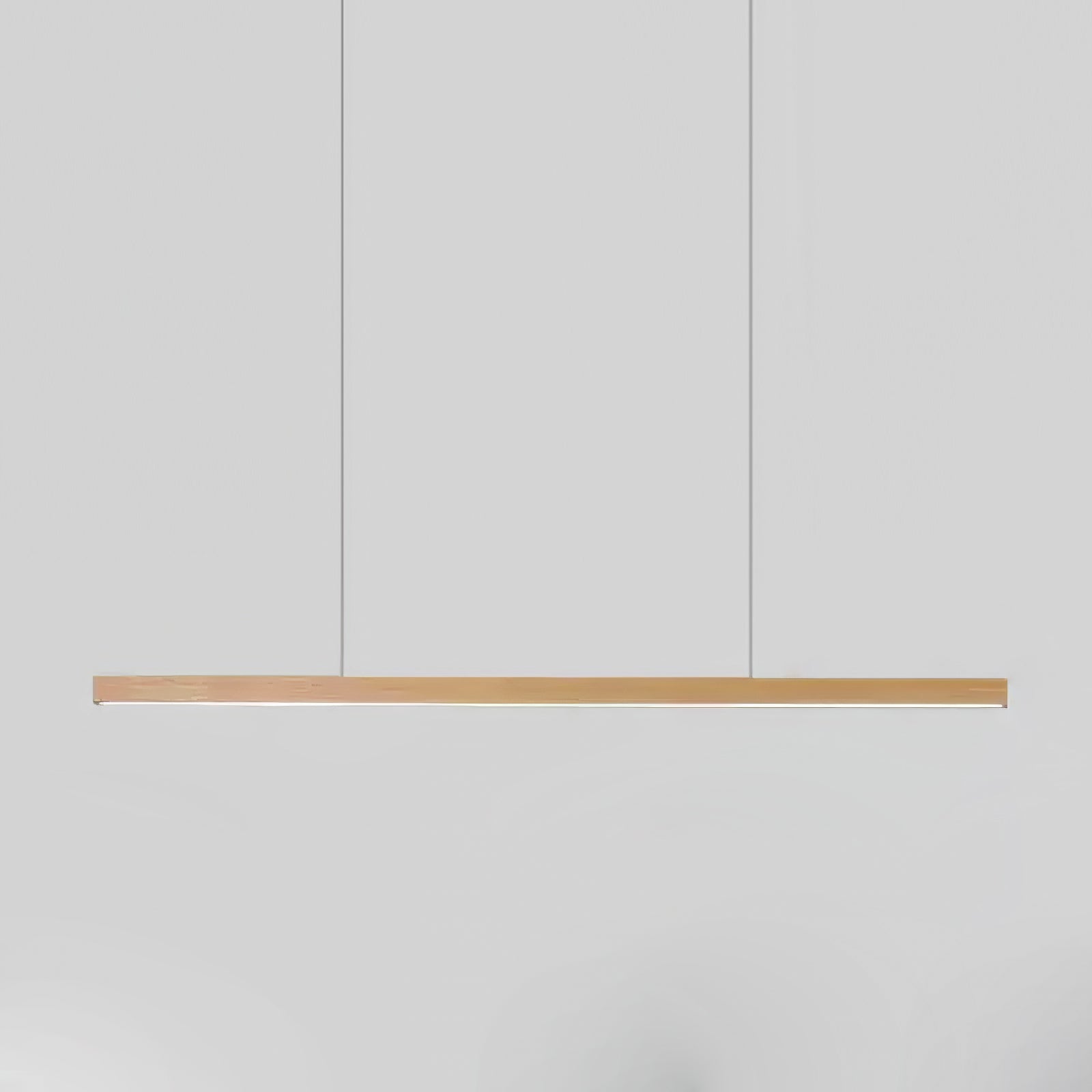 Linear Wooden Ceiling Suspension Light Lighting Lobby
